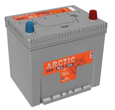 Аккумулятор TITAN ARCTIC 80 А/ч (34297810) обр.