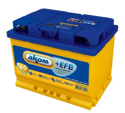 Аккумулятор Аком 60 A3 EFB обратный